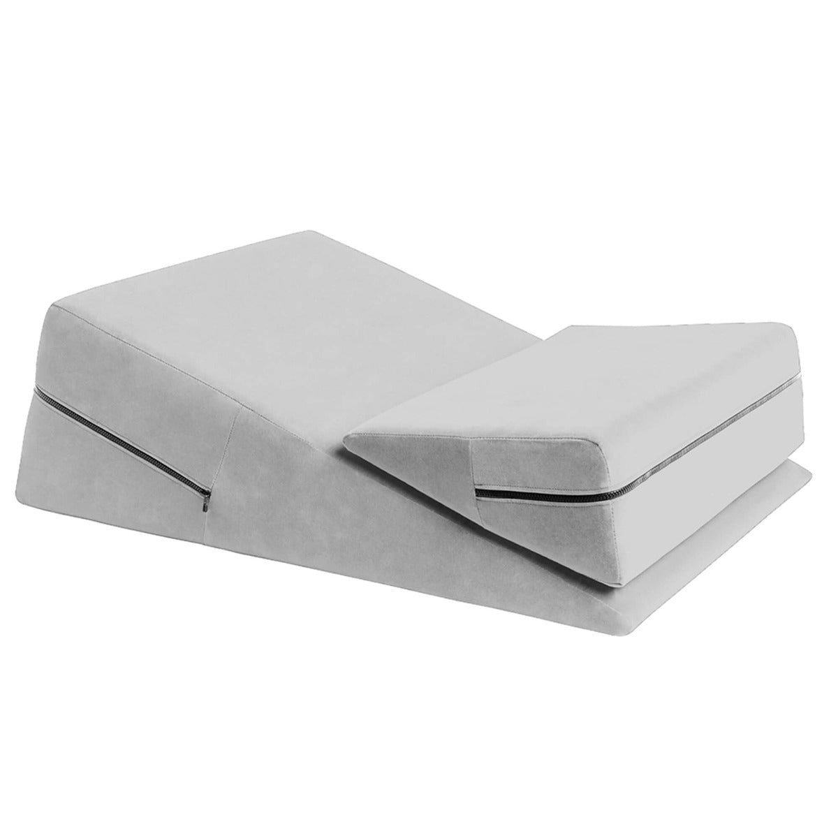 Foam wedge-shaped object on a white background