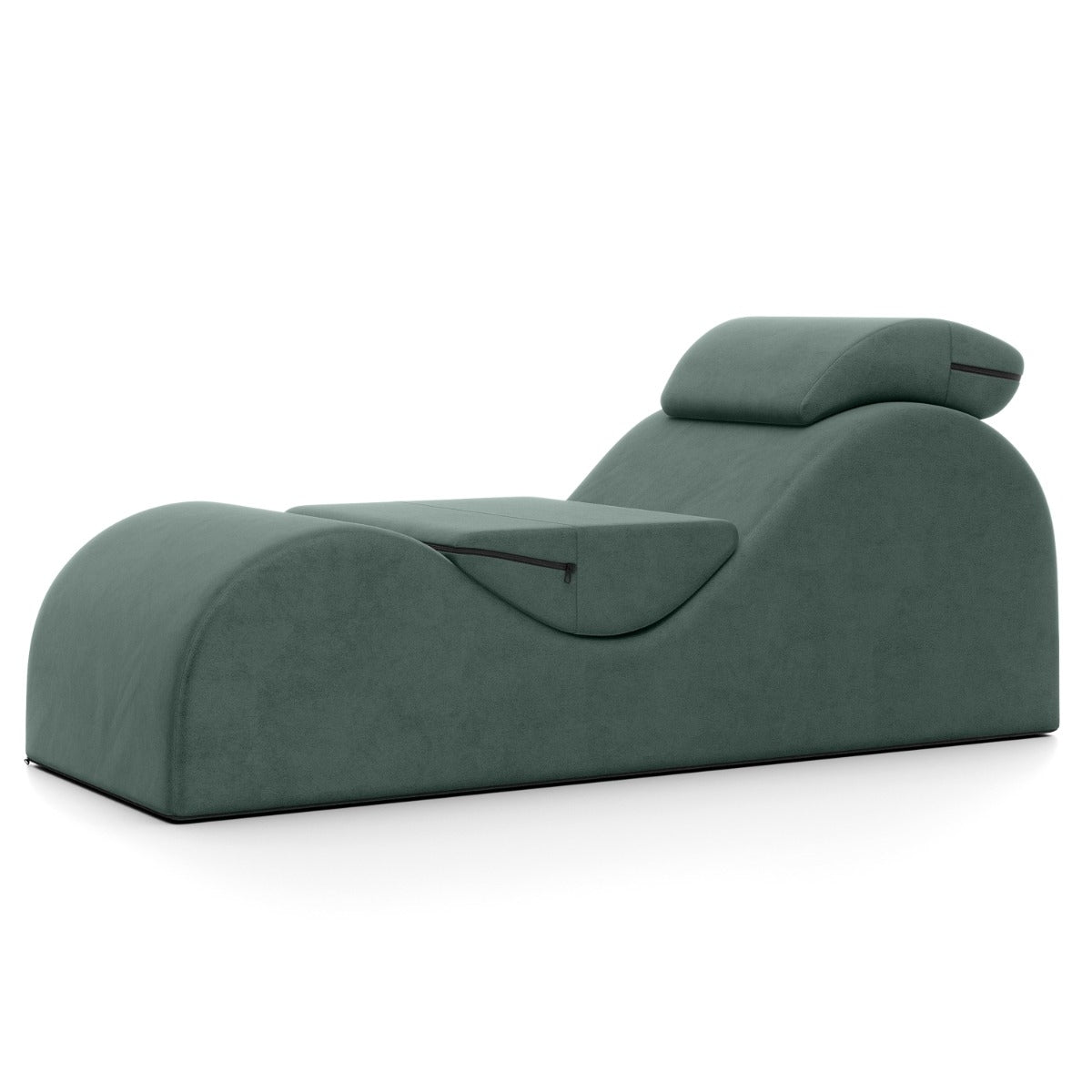 Blue lounge chair on a white background
