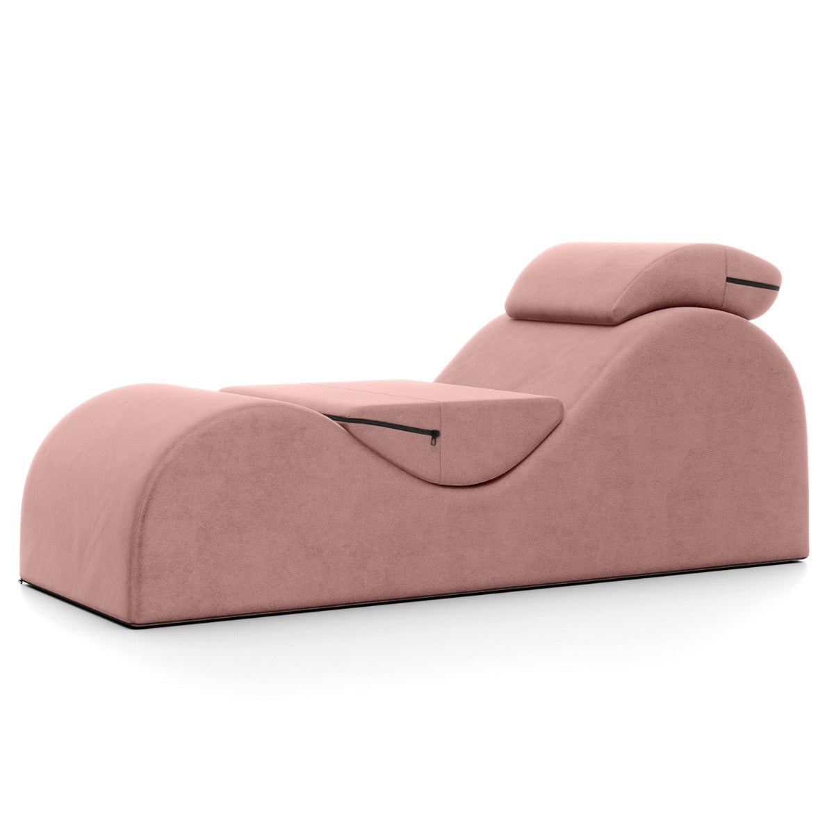 Pink lounge chair on a white background