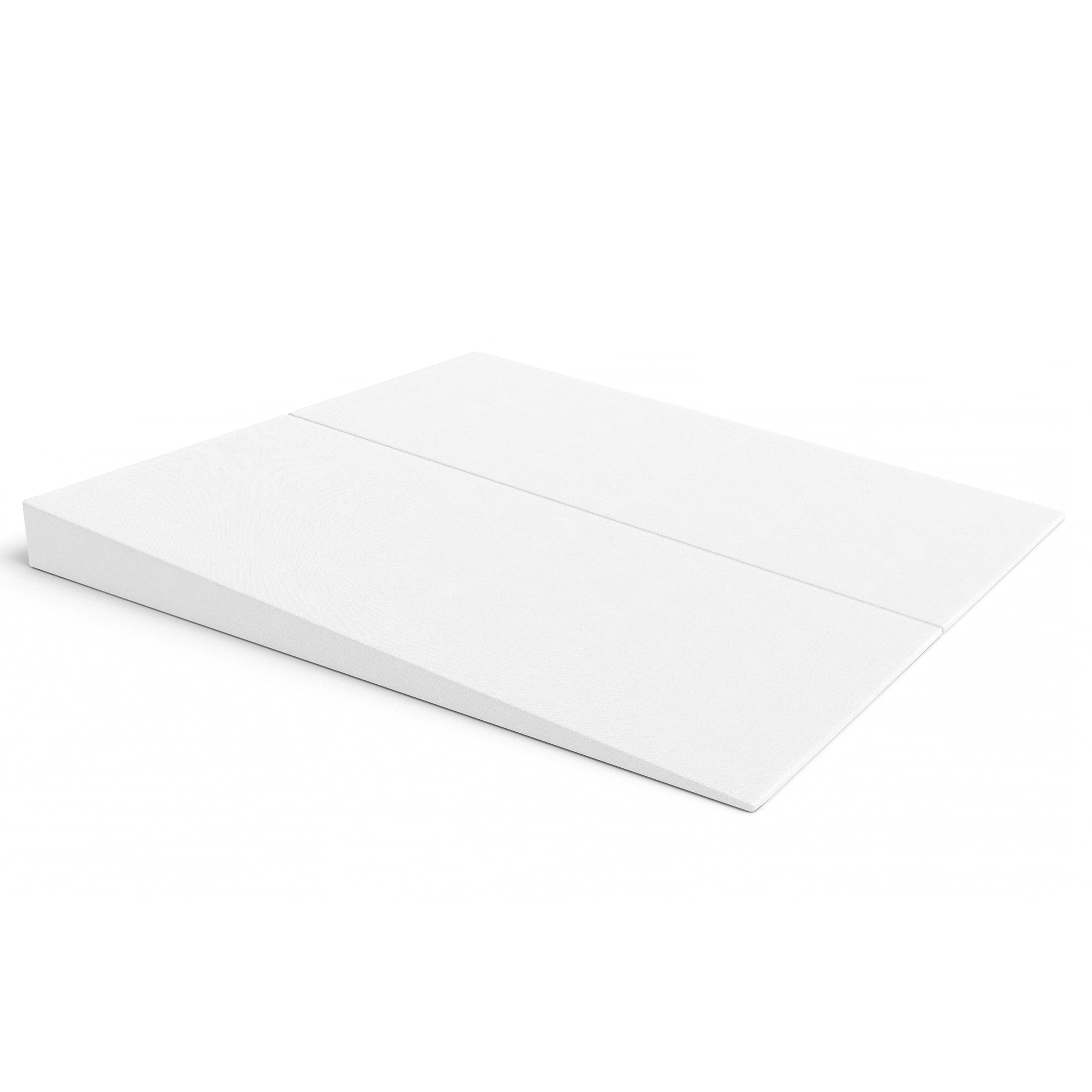 White rectangular object on a white background