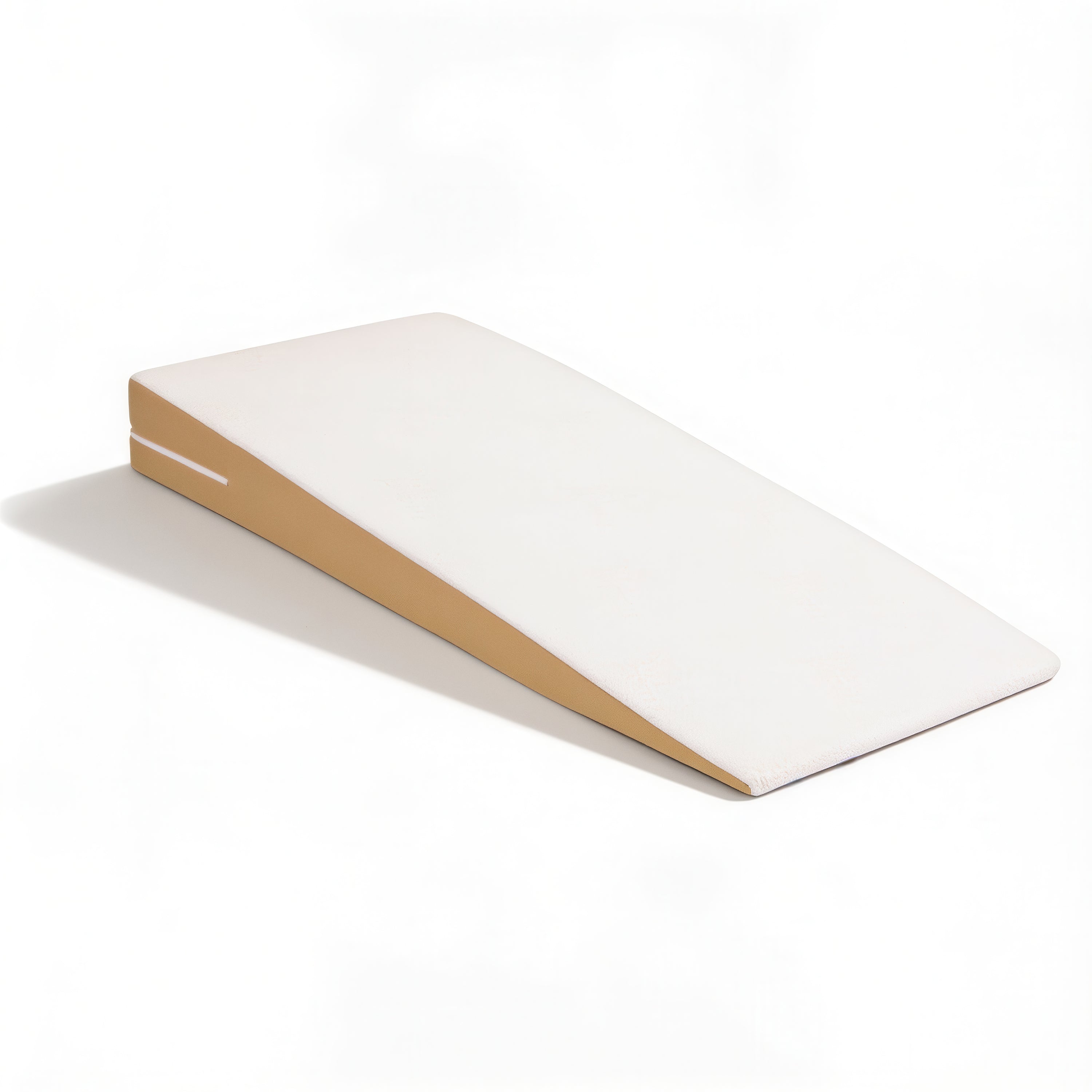 Queen inclined mattress topper on a white background