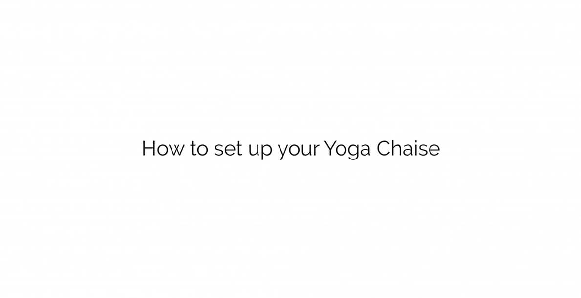 Video instructing how to set up an Avana chaise