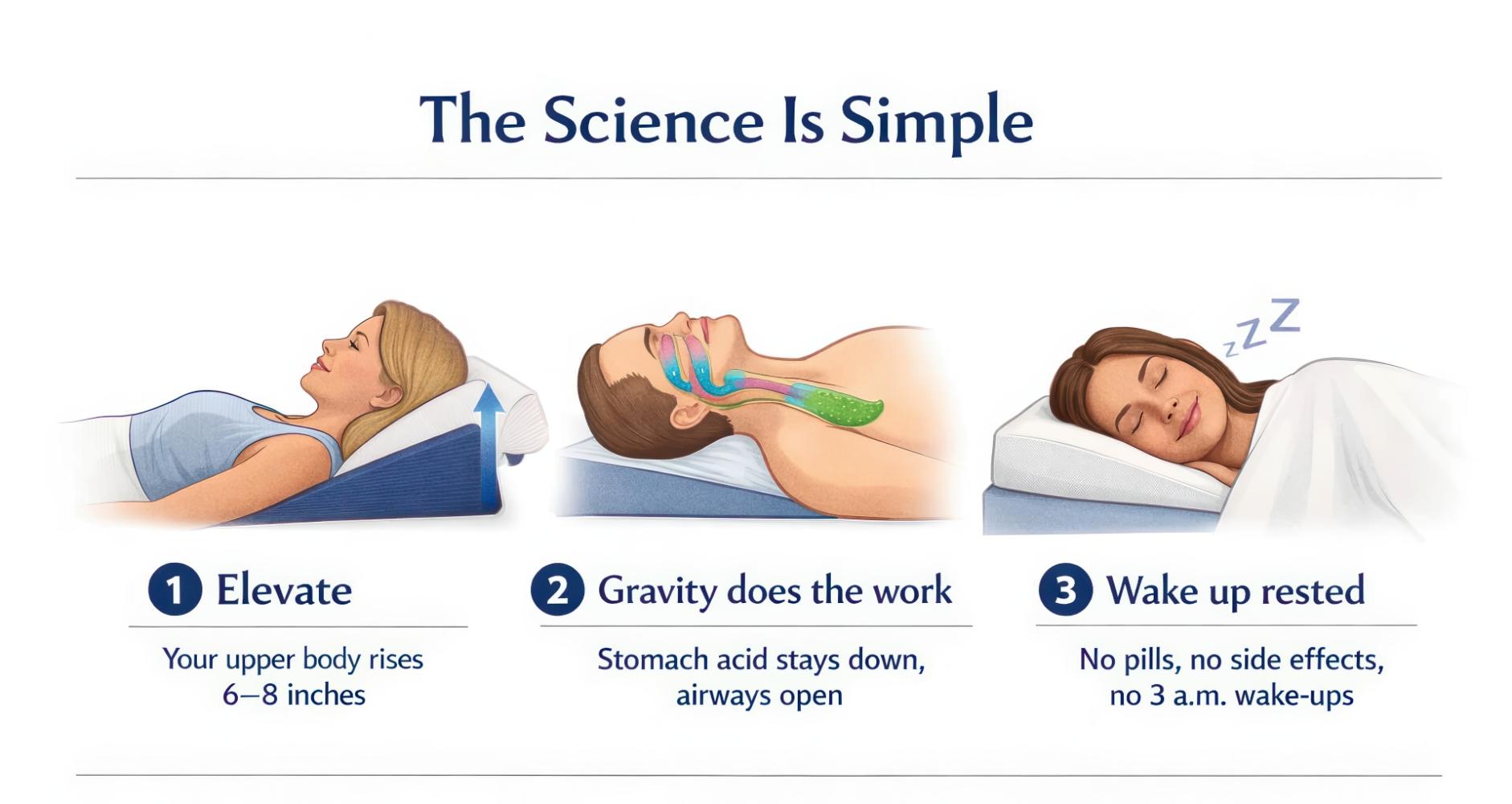 The Science Is Simple - Inclined sleep therapy has been used for decades to help manage GERD, acid reflux, and snoring. Avana makes is comfortable enough to actually use every night.