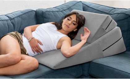 Woman Napping on Stretch Wedge Combo