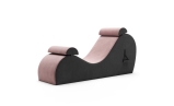 Chakra Yoga Chaise in rose and grey